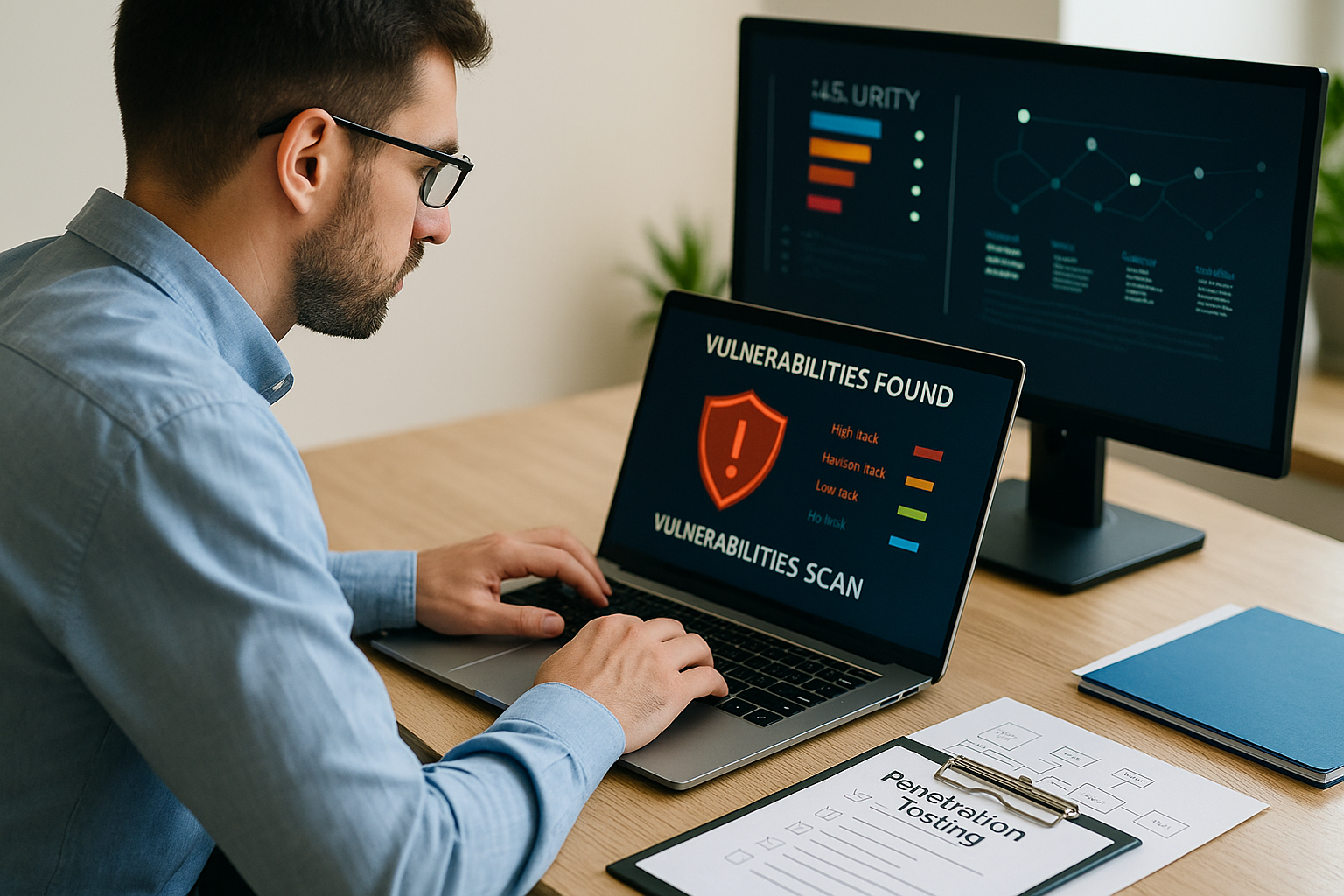 Vulnerability Scan Cross Link Consulting offers penetrations testing and vulnerability scanning.