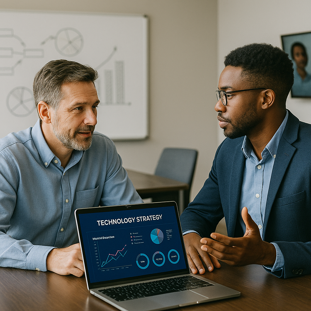 Business Technology Strategy Strategic business planning offered by Cross Link Consulting via vCIO services