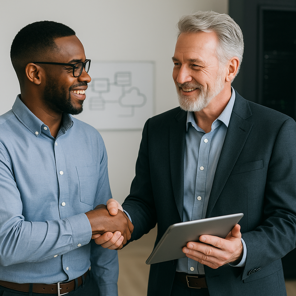 vCIO Collaboration on IT Transformation Projects Cross Link Consulting collaborates with small businesses to plan and managed business technology transformation led by a vCIO